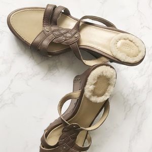 rare UGG wedge heels size 6